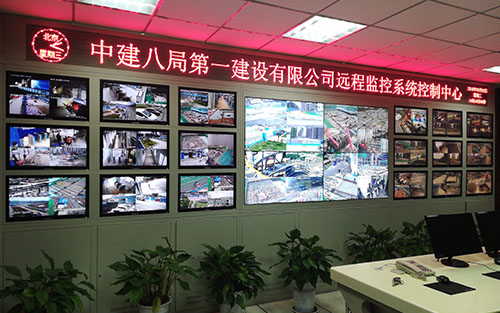 监控拼接屏效果图，监控拼接屏方案